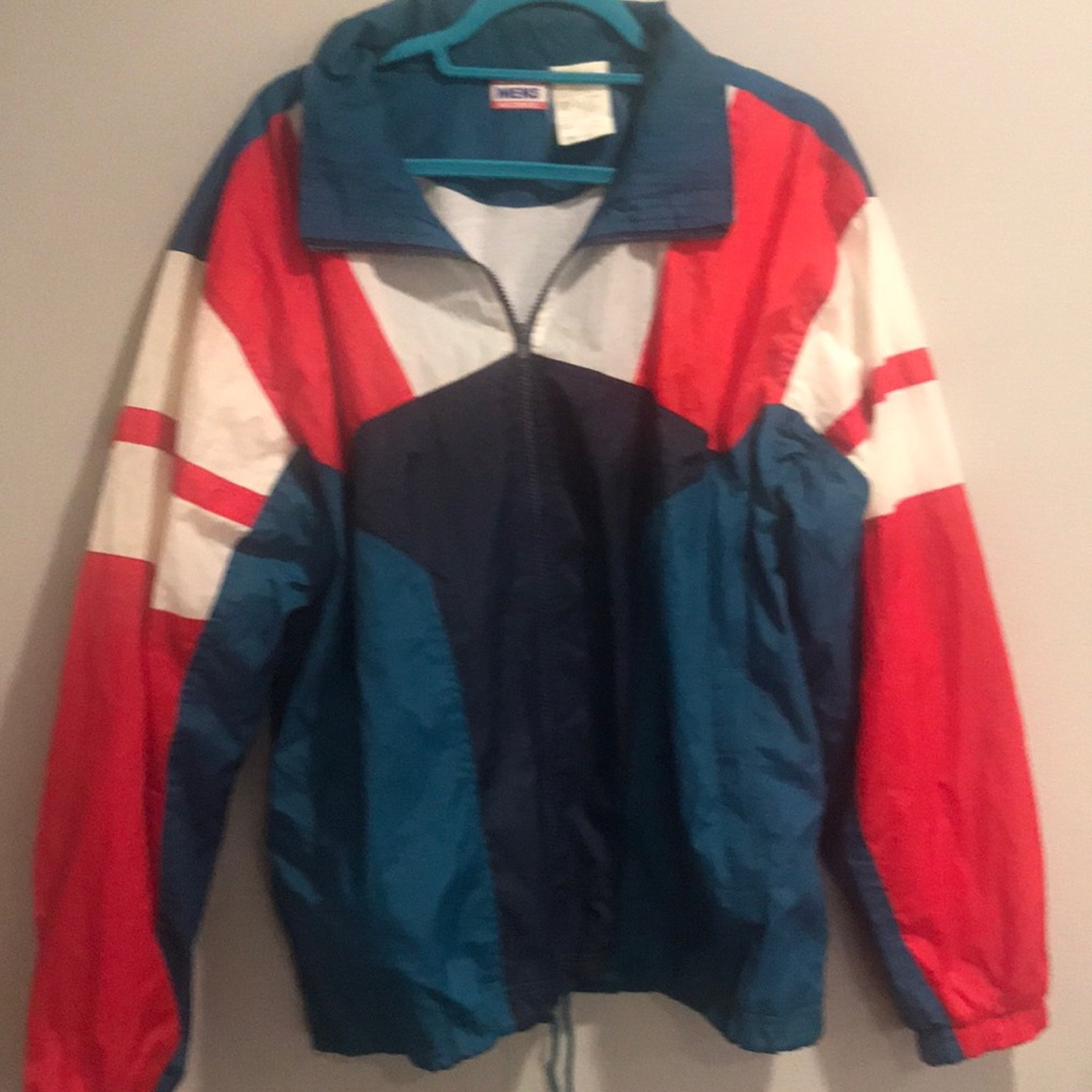 Athletic Works Mens Colorblock sz L Windbreaker